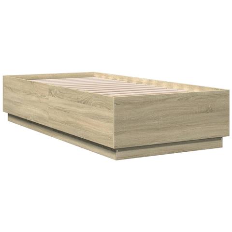 Giroletto Con Luci Led Rovere Sonoma 90x200cm Legno Multistrato - Foto 3