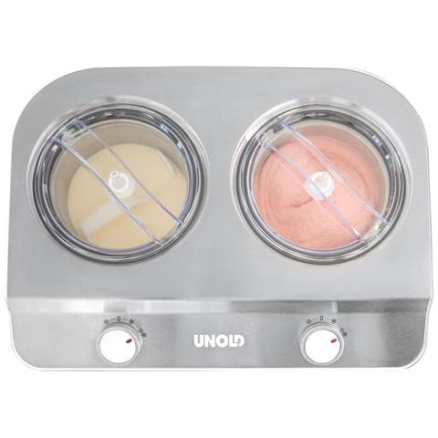 Doppio Gelatiera compressore 2,4 L 250 W Acciaio satinato, Bianco - Foto 2