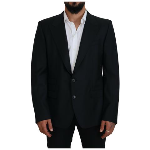 Blazer Sicilia Formale In Lana Blu Scuro - It56 - Xl - Foto 1