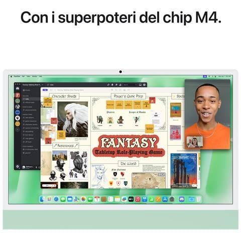 iMac 24"Retina Display 4,5K, Chip M4 con CPU 10-core, GPU 10-core, 16GB, 512GB SSD, Verde - Foto 8