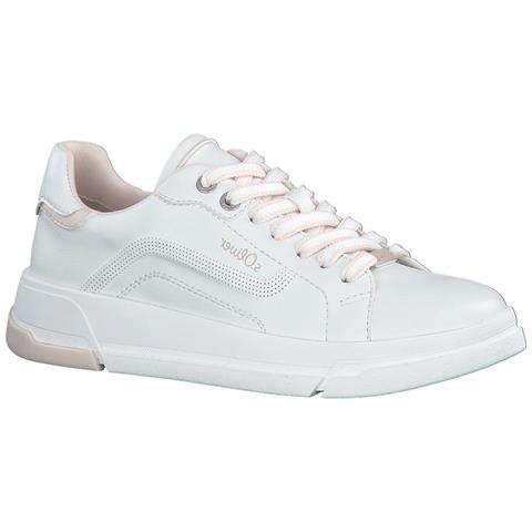 White Casual Closed Sport Shoe Sneakers Sintetico E Tessile Scarpe Donna Bianco Eu 38, 5-23626-30 128 - Foto 1