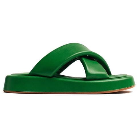 Pillow Slippers Ciabatte Pelle Scarpe Donna Verde Eu 39, 44101101 Ge - Foto 2