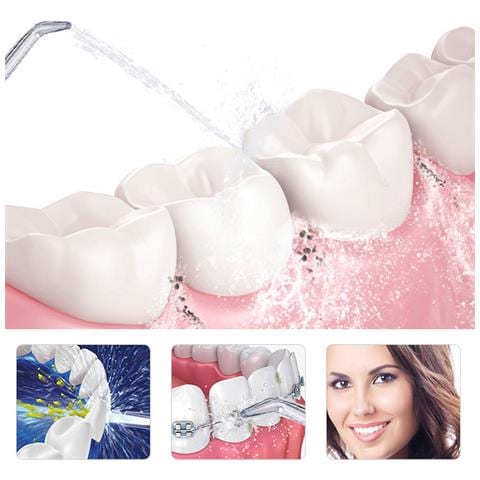 Irrigatore Orale Pulizia E Bellezza Integrale Dei Tuoi Denti. Tecnologia Di Pulsazione Ad Alta Frequenza. Con 3 Testine. - Foto 5