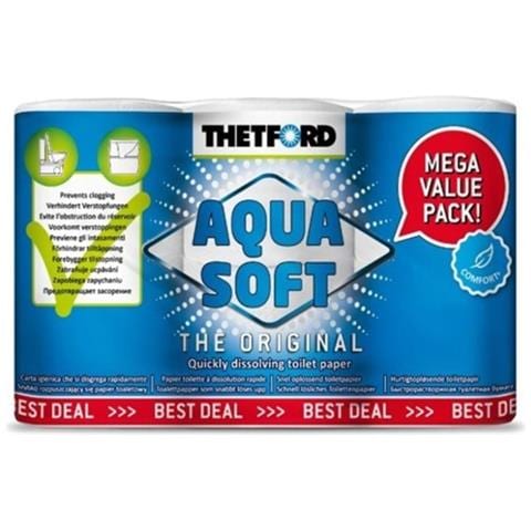 Carta Igienica Per Camper Aqua Soft 1 Packung = 6 Rollen Carta Igienica Biodegradabile - Foto 2