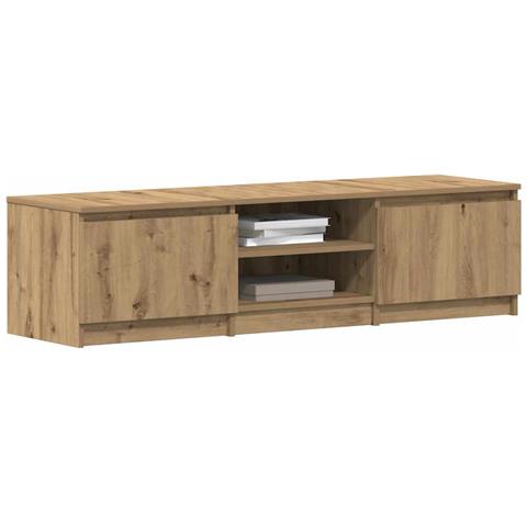 Mobile Porta Tv Rovere Artigianale 140x40x36 Cm Multistrato - Foto 1