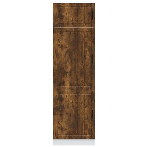 Armadio Da Cucina Lucca Rovere Fumo In Legno Multistrato - Foto 3