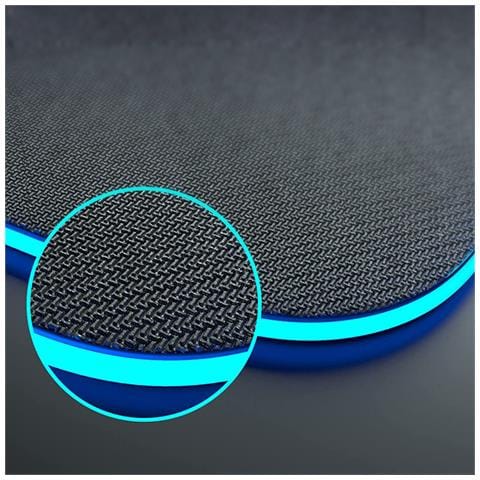 Tappetino Da Gioco 78cm Led Con Caricatore Rapido Wireless Qi 15w. Luci Rgb. - Foto 2