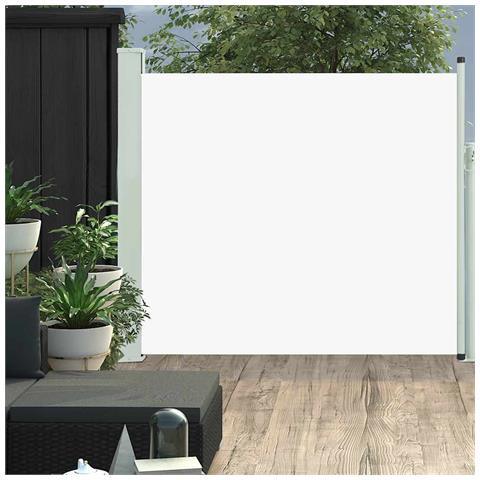 Lusso Casadino -  Tenda Laterale Retrattile Per Patio 100x300 Cm Crema - Foto 8