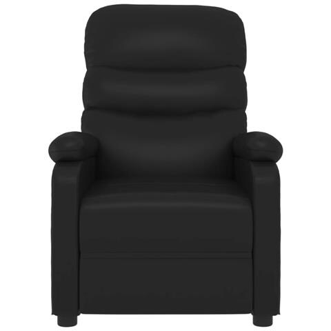 Lusso Casadino -  Poltrona Reclinabile Nera In Similpelle - Foto 2