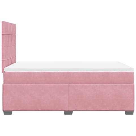 Giroletto a Molle con Materasso Rosa 120x190 cm in Velluto - Foto 9