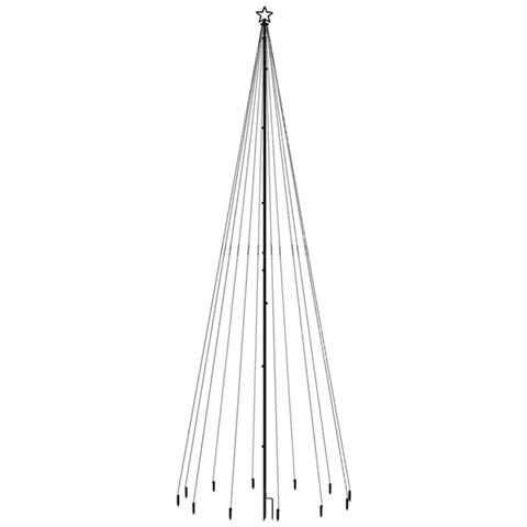 Lusso Casadino - Albero Di Natale Con Puntale Bianco Freddo 732 Led 500 Cm - Foto 2