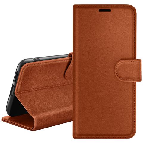 Custodia A Portafoglio Per Samsung A33 5g Con Supporto E Linguetta Magnetica, Marrone - Foto 1