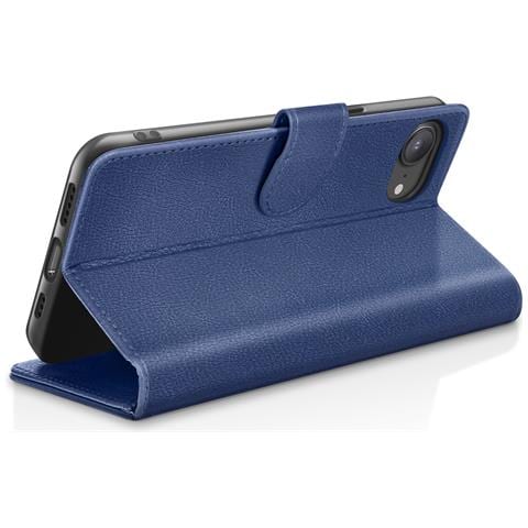 Custodia A Portafoglio Per Iphone 16e Con Supporto E Linguetta Magnetica, Blu Scuro - Foto 5