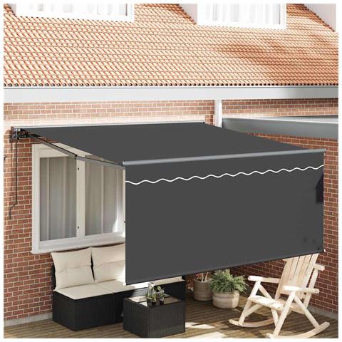 Tenda Retrattile Grigio e antracite 350 x 250 cm - Foto 2