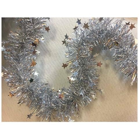 Dmora - Decorazione Da Natale Caloy, 1000x8 H8 Cm, Argento - Foto 1