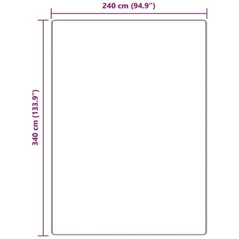 Tappeto Crema 240 x 340 cm Polipropilene - Foto 7