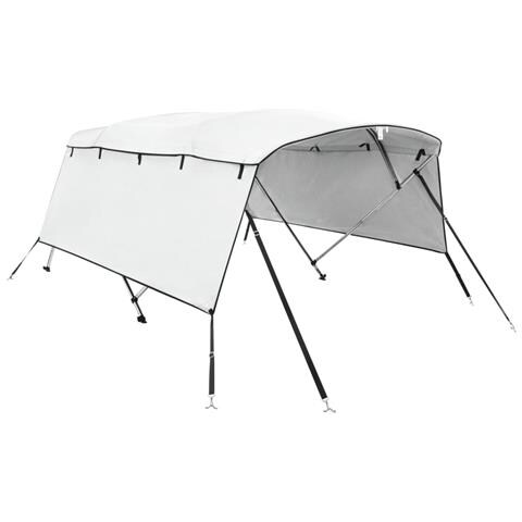 Bimini di Prua con Pareti Laterali 4 Archi 243x(185-198)x137cm - Foto 1