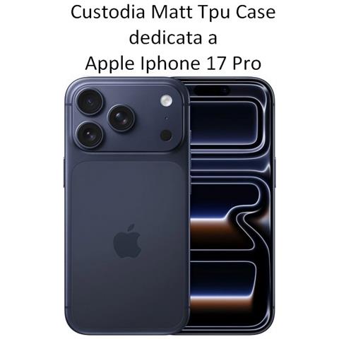 Custodia Tpu Silicone Cover Case Per Apple Iphone 17 Pro Black - Foto 2