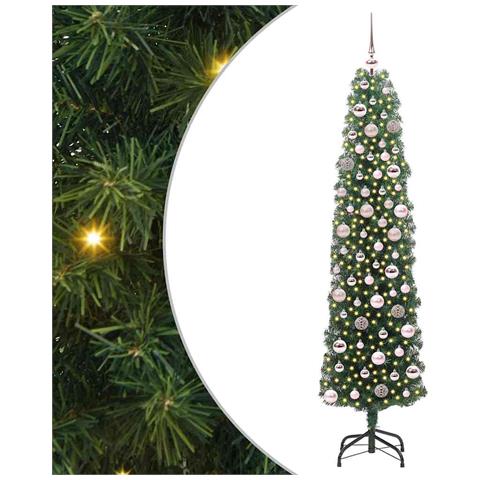 Albero di Natale artificiale con 300 LED Verde 180 cm - Foto 1