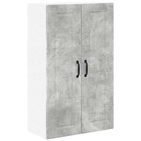 Pensile cucina con lo scaffale Grigio cemento 60 x 31 x 100 cm - Foto 1