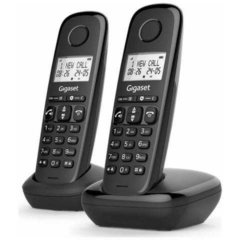 Telefono Cordless Dect Duale Nero - Basic100duonoir - Foto 2