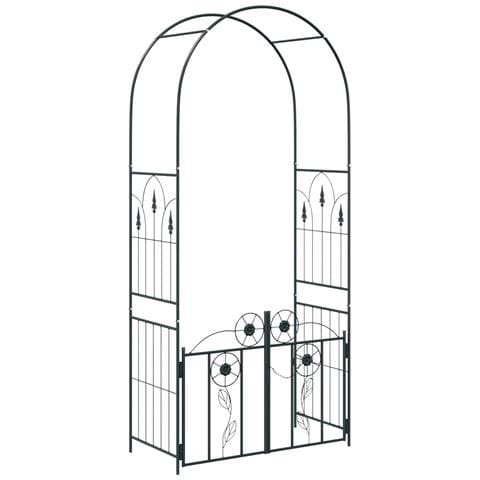 Arco da Giardino con blocco Nero 102 x 50 x 218 cm - Foto 1