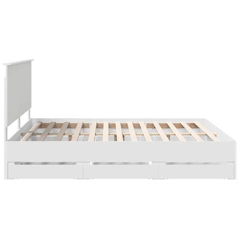 Struttura del letto Bianco 180 x 200 cm Legno Ingegnerizzato - Foto 9
