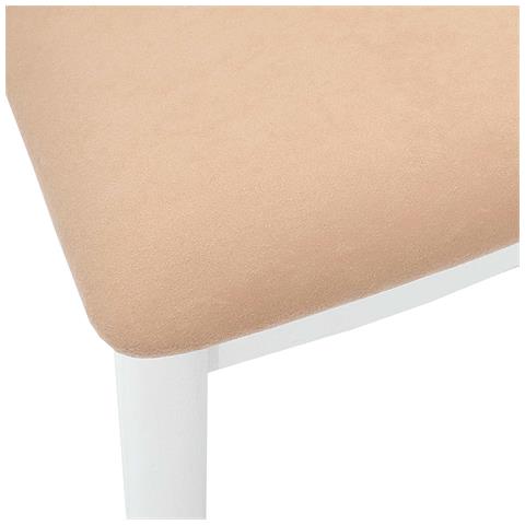 Sedia da pranzo 2 pcs Bianco e marrone Legno di gomma solido - Foto 9