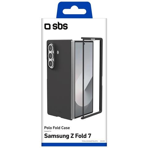 TESILCOVSAZFOLD7K custodia per cellulare 20,3 cm (8") Cover Nero, Trasparente - Foto 3