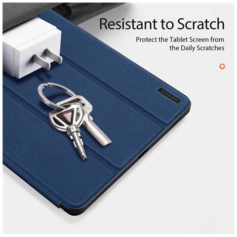 Cover per Galaxy Tab S10 Lite / S10 FE / Tab S9 FE - Pelle /PU, Blu - Foto 2
