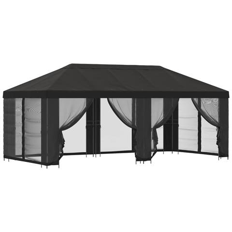 Gazebo con pareti laterali 6 x 3 m Antracite - Foto 1