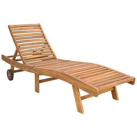 Lettino da sole Marrone Legno di teak solido - Foto 1