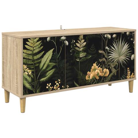 Mobile TV RHENEN 102 x 33 x 50 cm Sonoma Legno ingegnerizzato - Foto 1