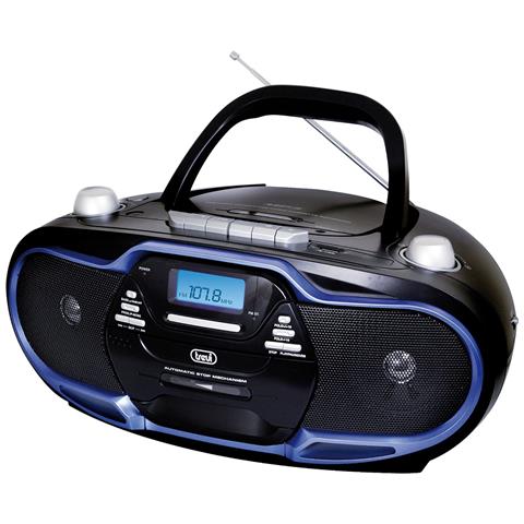 Radio Registratore Cd Cassetta Cmp 574 Usb Blu - Foto 1