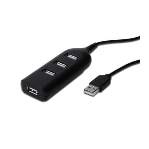 USB 2.0, USB 2.0, 1,2m, 480 Mbit / s, Status, Nero, Plastica - Foto 1