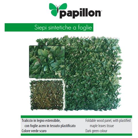 Siepe sintetica copertura giardino finte foglie acero 1x2 mt - Foto 1