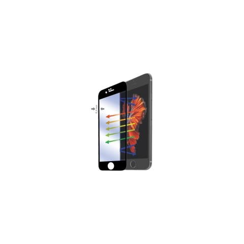 Pellcola in Vetro Temperato Anti-Impronte Iphone 6S Nero - Foto 1