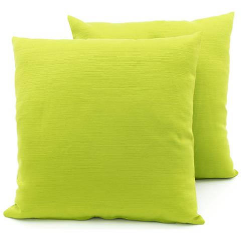 Coppia Cuscini Arredo Imbottiti Tessuto Ottoman In Tinta Unita Colore Verde 29 40x40 Verde 29 - Foto 2