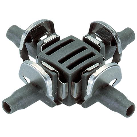 Raccordo A 4 Vie 4,6 Mm (3/16") Micro Drip System - Foto 1