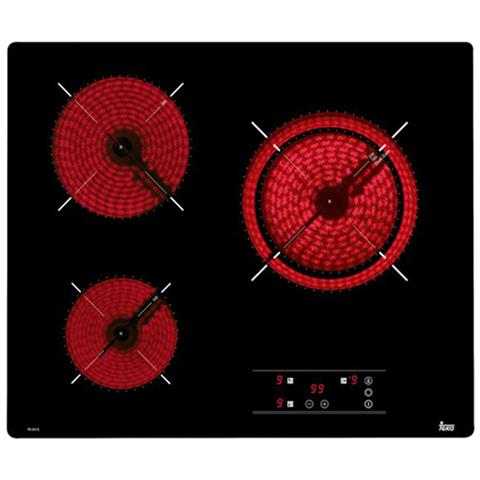 TEKA Piano Cottura TB6310 Elettrico 3 Zone Cottura da 60 cm Colore Nero TEKA Piano Cottura TB6310 Elettrico 3 Zone Cottura da 60 cm Colore Nero
