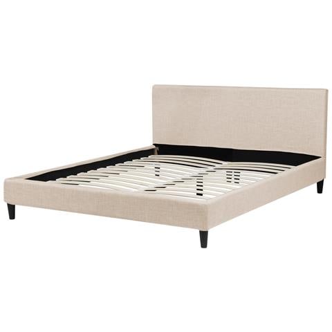 Letto Sfoderabile In Tessuto Beige 160 X 200 Cm Fitou - Foto 16