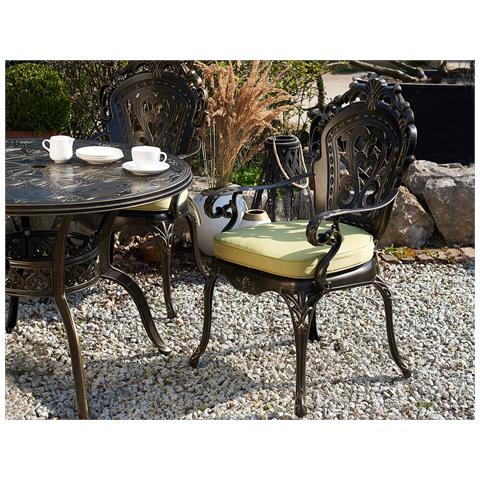 Set Di 2 Sedie Da Pranzo Da Giardino Marrone Sapri - Foto 16