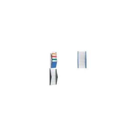Wand-prospekthalter, Din A4 Hoch, 4 Fächer, Silber Seitenteile Aus Farbigem Pp, Fächer Aus Glasklarem Ps (h6270100 - Foto 4