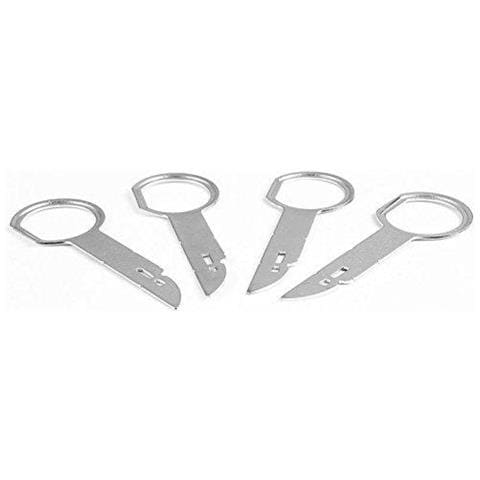 La Rimozione Autoradio Strumento Chiave Din Stampa Chiavi Compatibile Con Ford Focus Transit Connect Fiesta Fusion C-max Mondeo Mc S St 6000 Cd Sony 6 Unit Disc Capo Lettore Cd Pins Strumenti 4 Pezzi Doppio Din Radio - Foto 1
