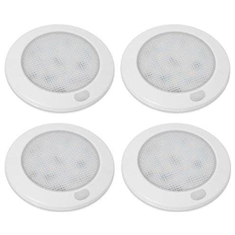 Sogno Di Illuminazione Caravan Illuminazione Interna Led Con Funzione Dimmer 76 Millimetri Bianco Piatto Caldo Bianco Confezione Di 4 - Foto 1