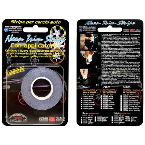 Wheel Trim Strisce Adesive Rifrangenti Per Cerchi Auto, Arancione, 5 Mm X 6 Mt - Foto 2