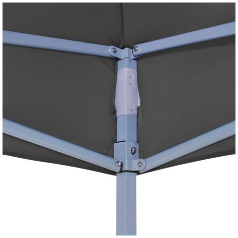 Tetto Per Tendone Per Feste 2x2 M Antracite 270 G / m? - Foto 2