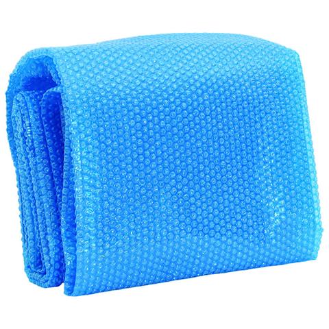 Copripiscina Rettangolare 800x500 cm in PE Blu - Foto 3