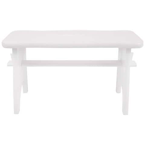 Piccolo Sgabello Bianco Cucina Bambini In Legno | 38 X 19 X 21 Cm | Poggiapiedi Grezzo Multifunzionale | Perfetto Per Tutte Le Nostre Scatole O Come Espositore Supporto Piante - Foto 2