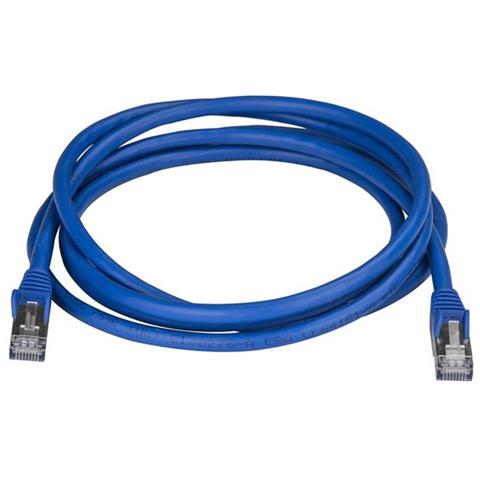 Cavo di Rete Ethernet Cat6a - Cavo Schermato STP da 2m - Cavo RJ45 Antigroviglio - Blu - Foto 2